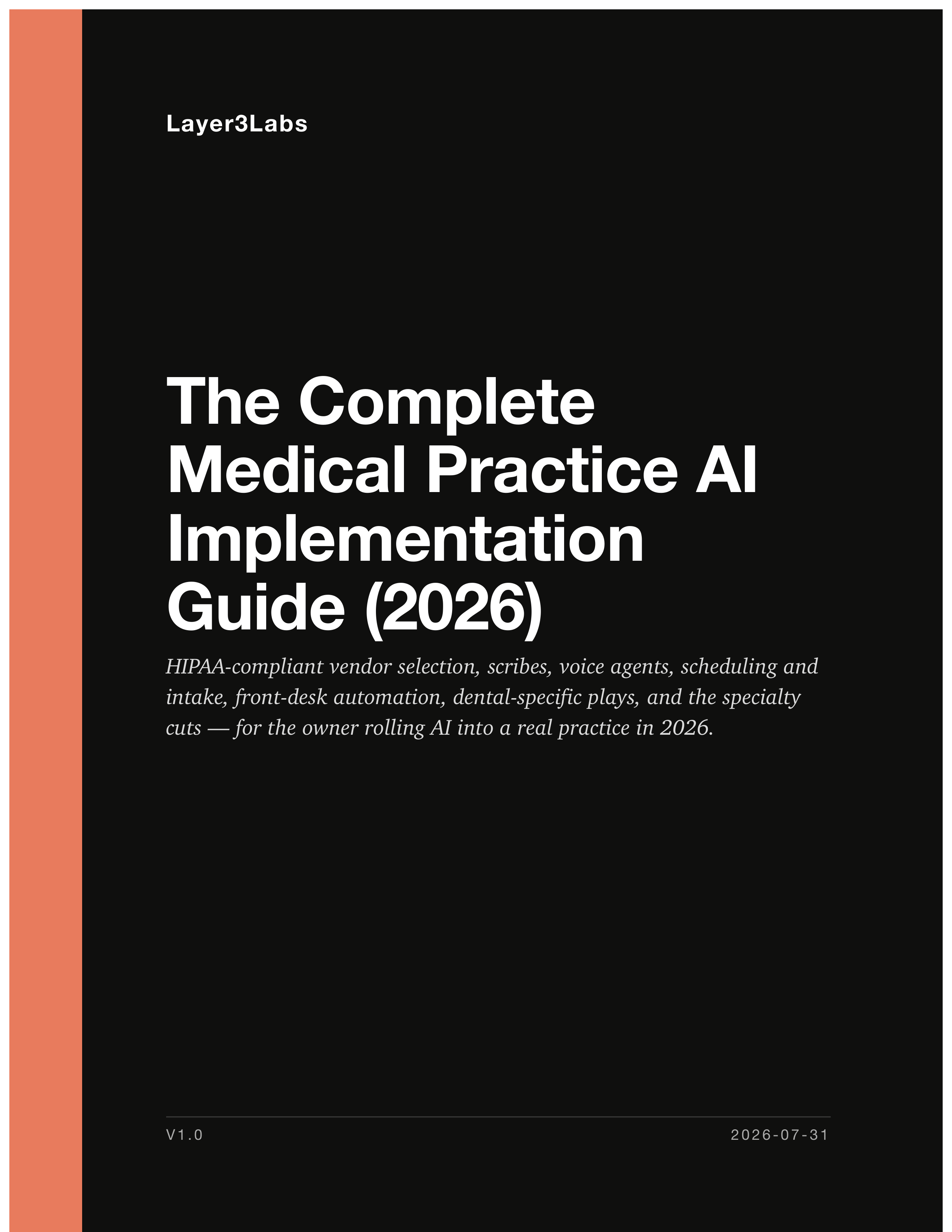Cover of The Complete Medical Practice AI Implementation Guide (2026)